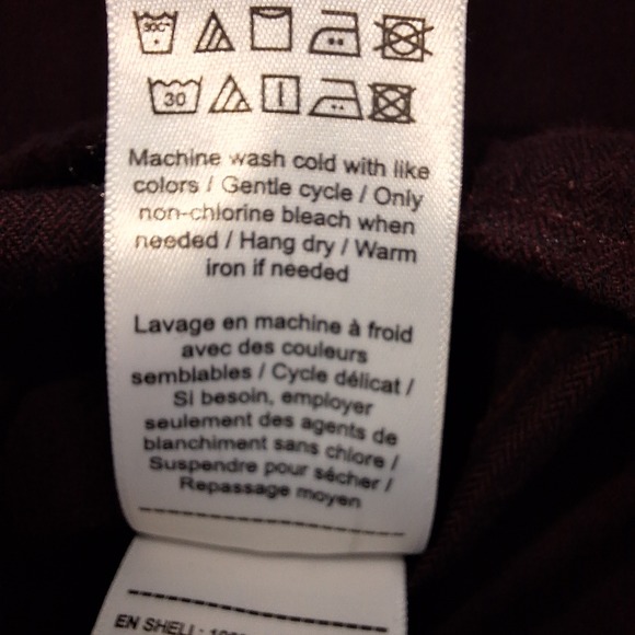 UNTUCKit Hemsworth Shirt Mens Large Burgundy Flannel Button Down Regular Fit - Picture 8 of 10